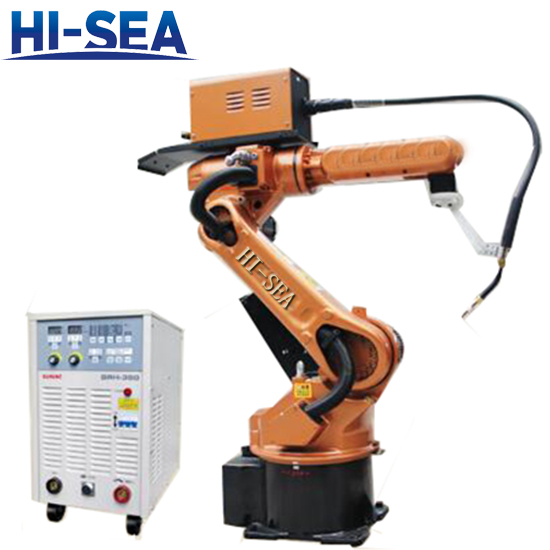 Low splash arc welding robot